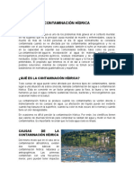 Contaminación Hídrica