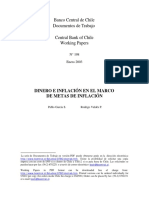 Dinero e Inflacion en El Marco de Metas de Inflacion