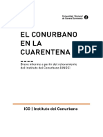 El Conurbano en La Cuarentena - Informe Relevamiento ICO