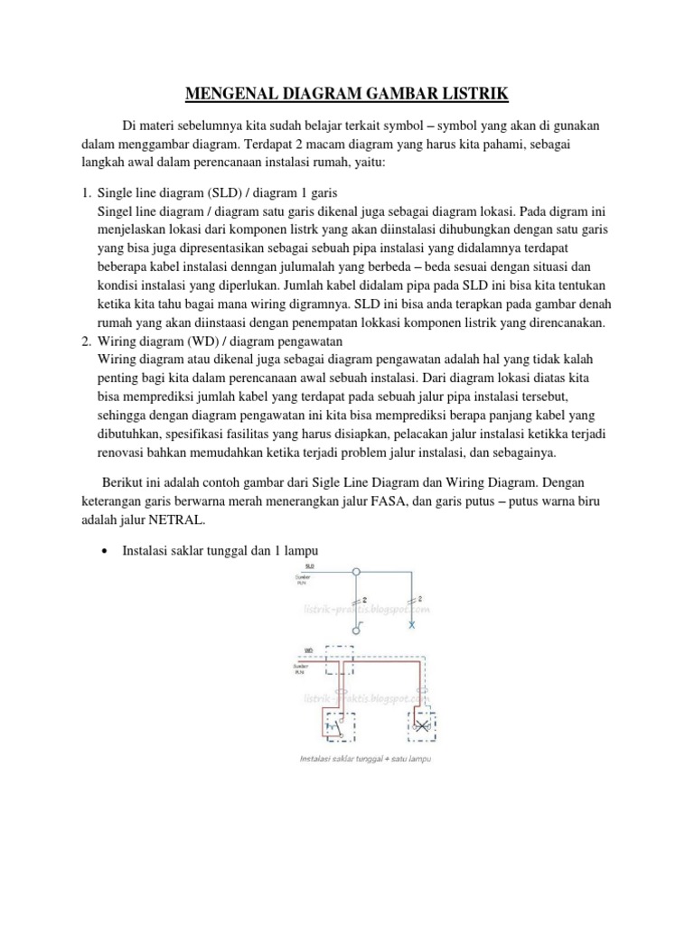 Diagram Listrik: SLD & Wiring | PDF | Komputer