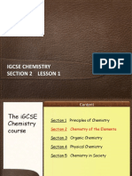 IGCSE Chemistry Section 2 Lesson 1