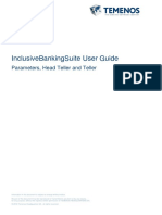 Inclusivebankingsuite User Guide: Parameters, Head Teller and Teller