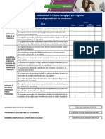 7 - Formato No. 3 - Evaluación de La Práctica Pedagógica Por Programa