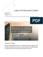 Specific Principle of Professional Conduct: Service To Others