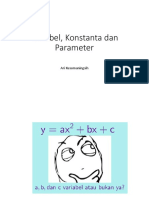 4 Variabel, Konstanta Dan Parameter