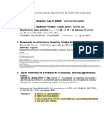 Vigencia de Las Disposiciones Legales Del Contrato de Prestación de Servicios