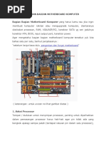 Bagian Bagian Motherboard Komputer