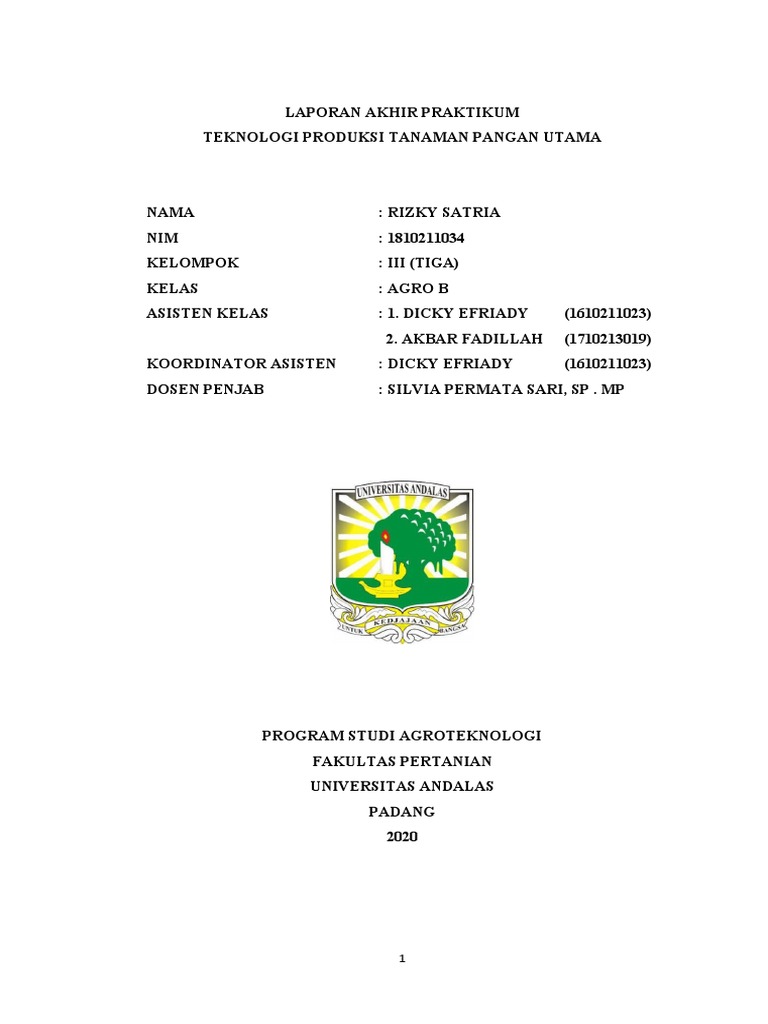 Arti TPTP dalam Produksi Tanaman | PDF