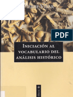 Vilar, Pierre. - Iniciacion Al Vocabulario Del Analisis Historico [1999]