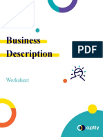 Business Description Worksheet Moshe