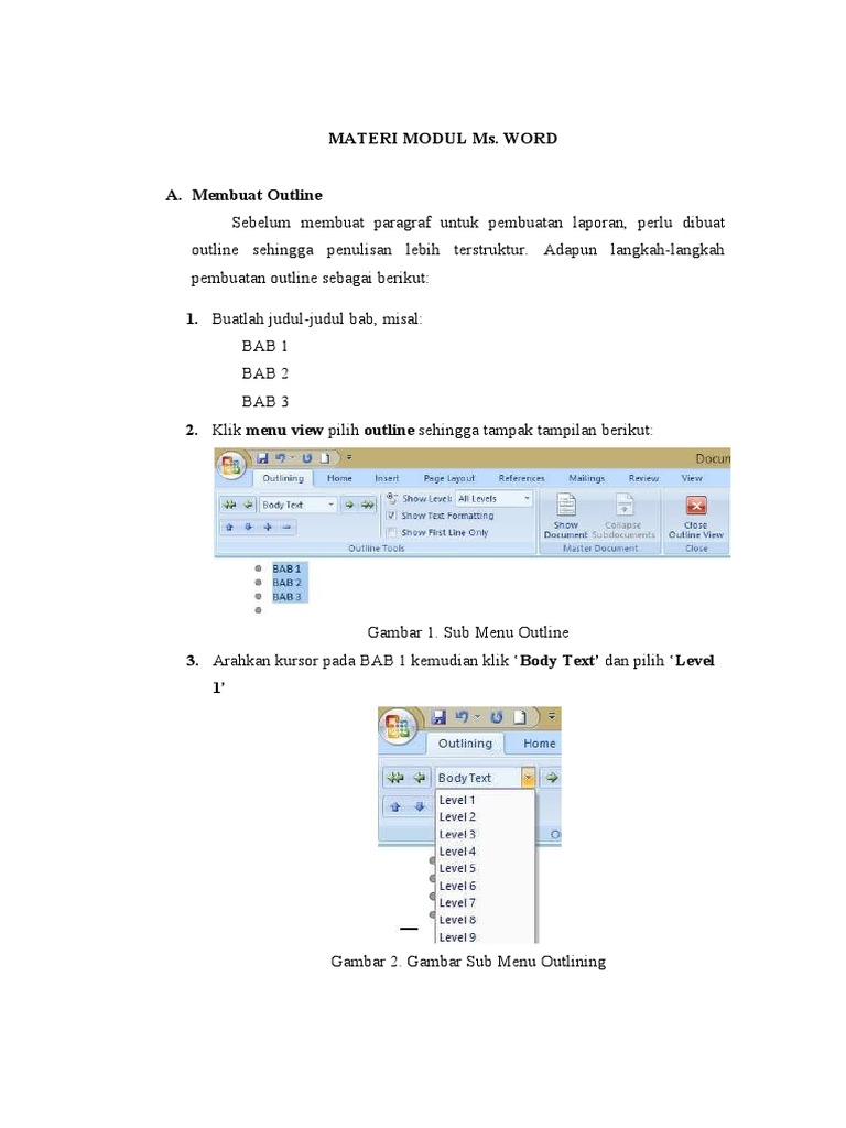 Pertemuan 1 materi modul ms word pdf teknologi rekayasa