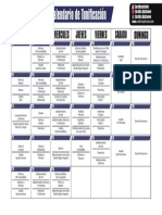 Calendario Tonificacion SEPTIEMBRE