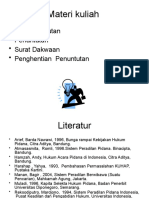 Pra Penuntutan Dan Surat Dakwaan