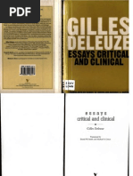 4969-Essays Critical and Clinical | PDF | Gilles Deleuze | Sadomasochism