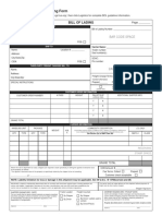 II. The Standard Bill of Lading Form