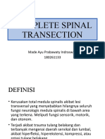 COMPLETE SPINAL TRANSECTION. Edit