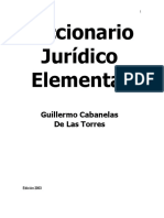 Diccionario Juridico Elemental Cabanella