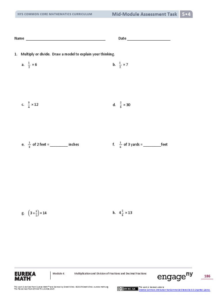Math g5 m4 Mid Module Assessment | PDF | Teaching