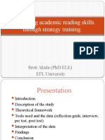 Developing Academic Reading Skills Through Strategy Training