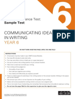 ASET Communicating Ideas in Writing Sample Test