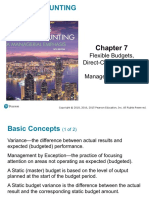 Cost Accounting: Flexible Budgets, Direct-Cost Variances, and Management Control