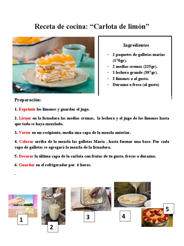 Receta CARLOTA | PDF