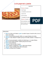 Pizza de Peperoni y Jamón