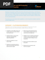Web Application and API Protection Capabilities Checklist