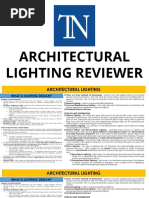 ARCHITECTURAL LIGHTING REVIEWER