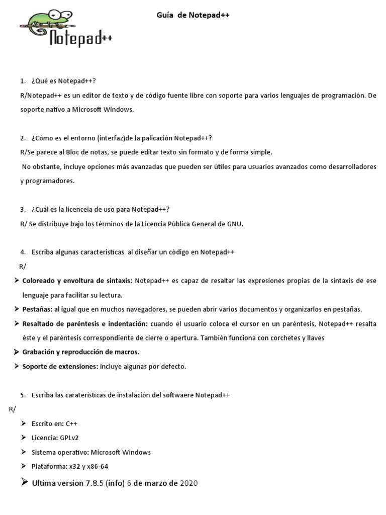 Guía Completa de Notepad++ | PDF | Lenguaje de programación ...