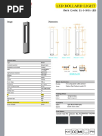 Led Bollard Light: Item Code: EL-S-BOL-LED