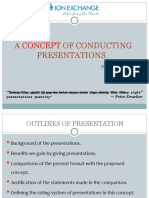 Concept: A of Conducting Presentations