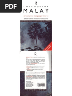 【中古】 Colloquial Malay: The Complete Course for Beginners/ROUTLEDGE CHAPMAN HALL/Sutano Atmosumarto Colloquial Malay: The Complete Course for Beginners - 2nd
