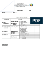 PFT Score Card