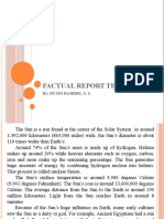 Factual Report Text: by Husni Habibie, S. S