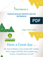 Perencanaan Proyek SI