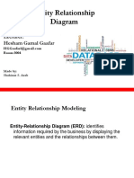 Entity Relationship Diagram: Lecturer: Hesham Gamal Gaafar