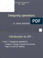Designing Operations: Dr. Abher RASHEED