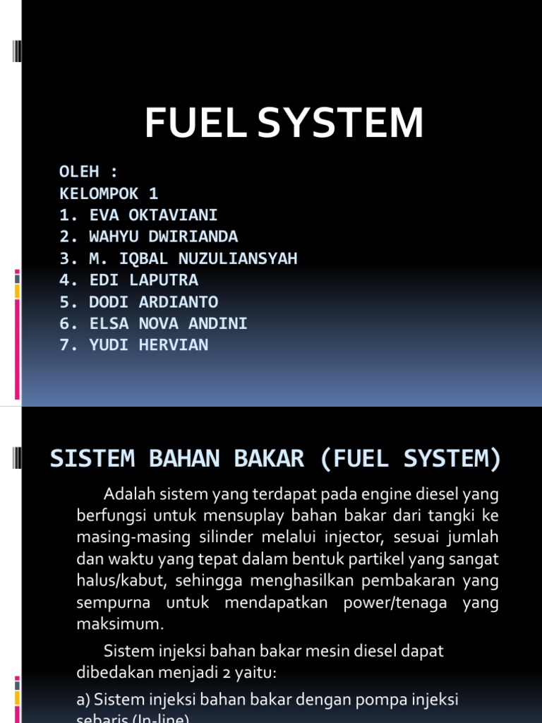 Fuel System | PDF