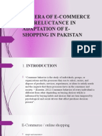 The Era of E-Commerce But Reluctance in Adaptation of E-Shopping in Pakistan