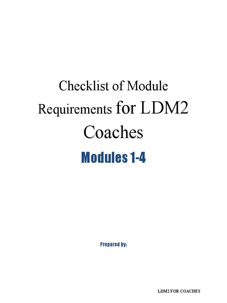 Required-Forms-To-Accomplish - LDM2 For Coaches | PDF | Educational ...