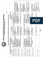 Time Table of P G Exam 2018