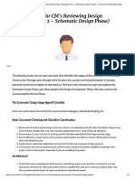 Detailed Steps for CM’s Reviewing Design Drawings (Part 2 – Schematic Design Phase)