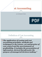 Cost Accounting: An Introduction