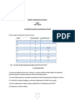 Cas GANTT Sur Excel