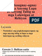 AP Lesson 5 Pagkaka-Ugnay-Ugnay NG Mga Anyong Lupa at Tubig Sa Rehiyon