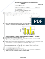 SIMULARE EN - VIII - 2020 - Matematica