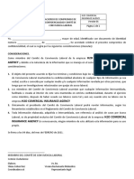 Modelo Acta de Confidencialidad