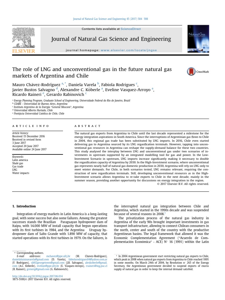 The Role of LNG and Unconventional Gas in The Fu - 2017 - Journal of ...