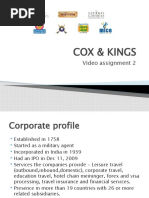 Cox & Kings: Video Assignment 2